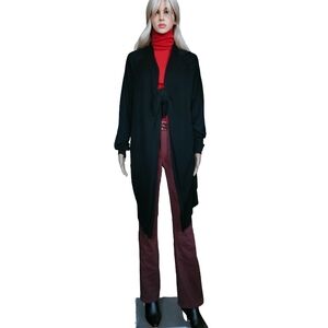 INC International Concepts Long Sleeve Black Tie Up Front Cardigan Size XL NWT